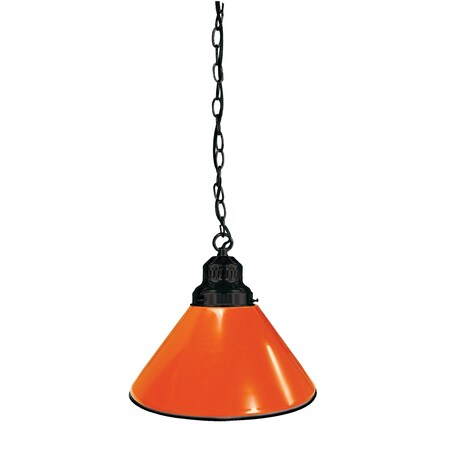 Orange Pendant Light,Black Fixture